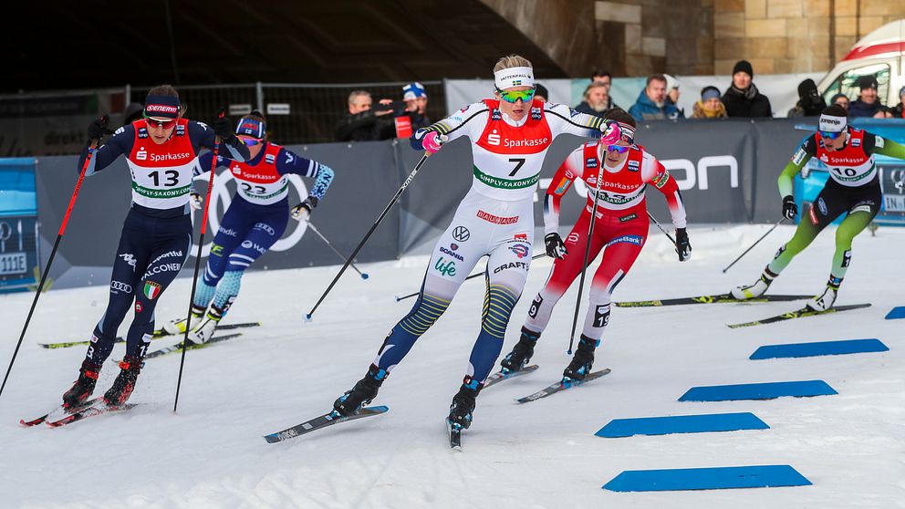 Maja Dahlqvist ska tillsammans med Linn Svahn försöka vinna ännu en gång i sprintstaffeten.