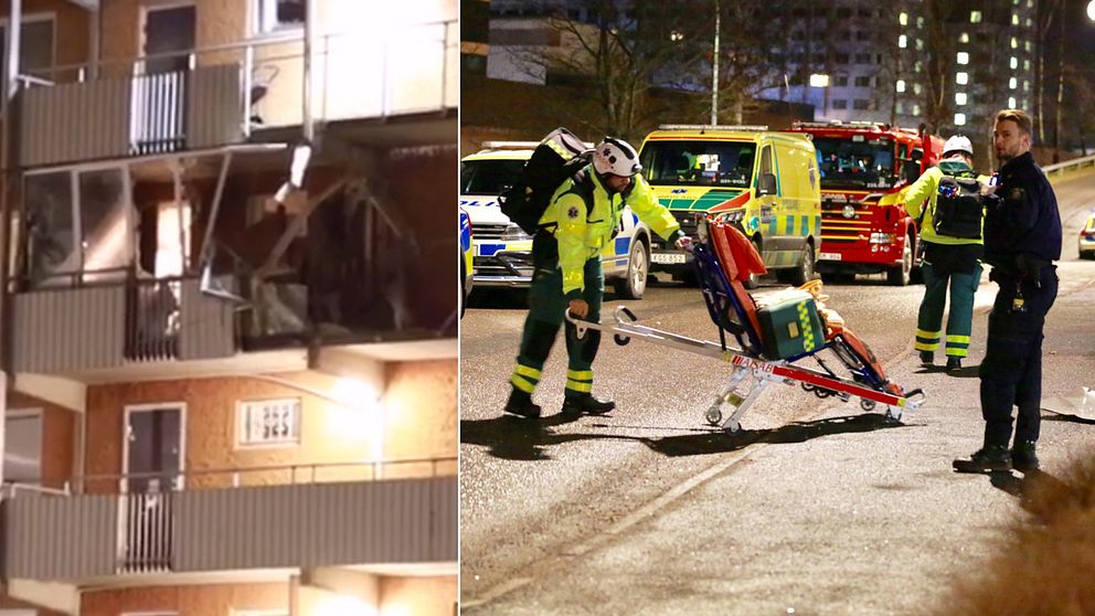 Minst en person har skadats i samband med de två explosionerna i Husby och i Kista under natten mot tisdagen.