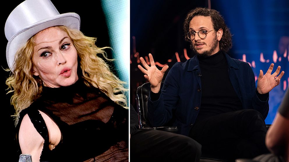 Till vänster: Madonna på Ullevi. Till höger: Salem al Fakir i SVT:s Skavlan.