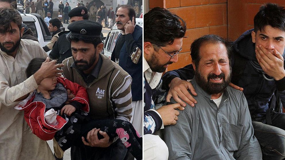 Över 100 personer dödades och ytterligare ett hundratal skadades när talibanerna på tisdagsmorgonen stormade en skola i Peshawar i Pakistan. Nu berättar vittnen och släktingar om det fruktansvärda dramat inne på skolan.