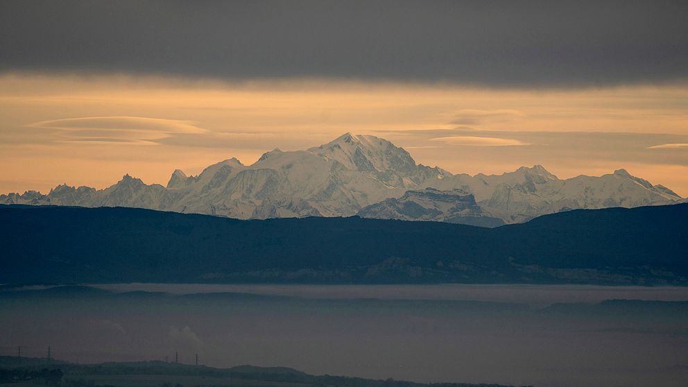 Mont Blanc i franska alperna.