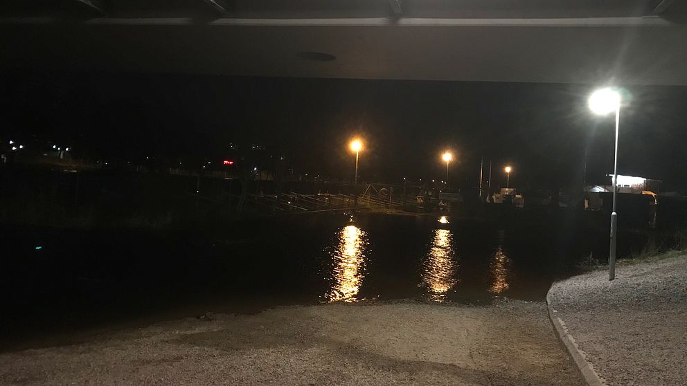 Översvämning vid Nissan natten mot tisdagen.