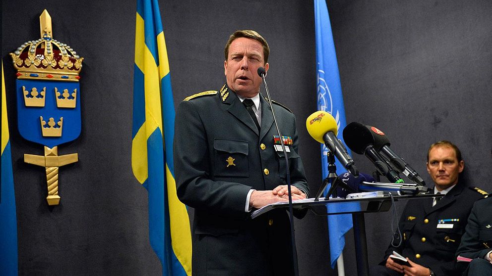 Försvarsmaktens insatschef Göran Mårtensson.