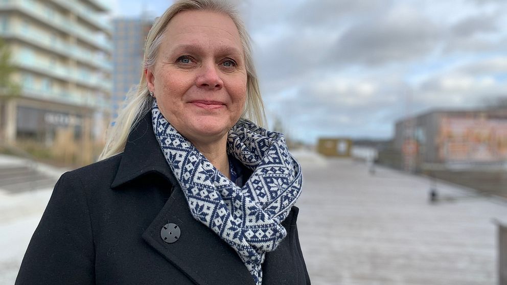 Nya stadsarkitekten Charlotte Köhler i Norrtälje hamn