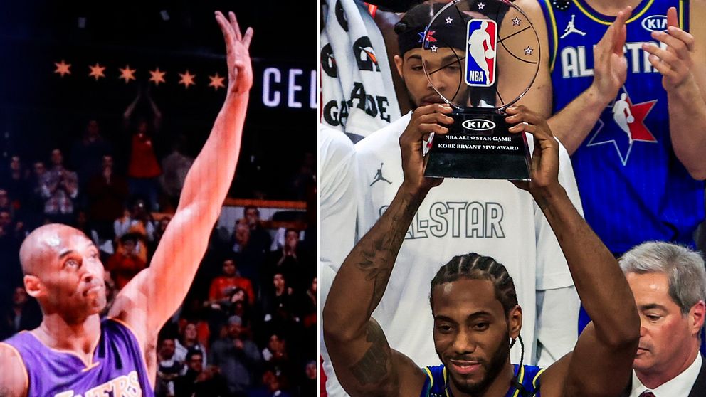 Kawhi Leonard fick Kobe Bryant MVP Award under NBA:s all star-match.