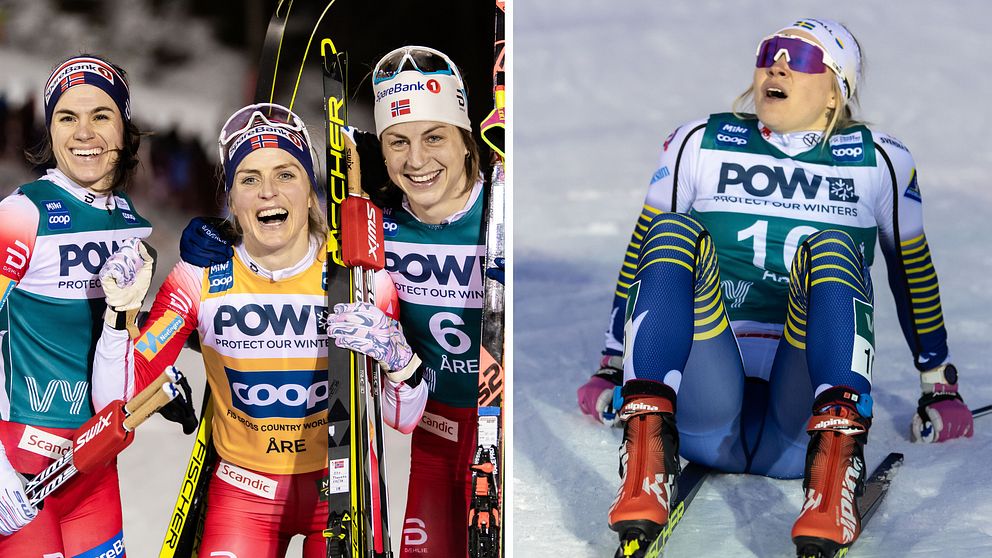 Det blev en norsk trippel i Åre – Jonna Sundling slutade fyra.