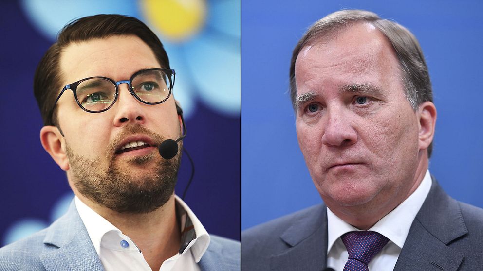 Jimmie Åkesson (SD) och Stefan Löfven (S).