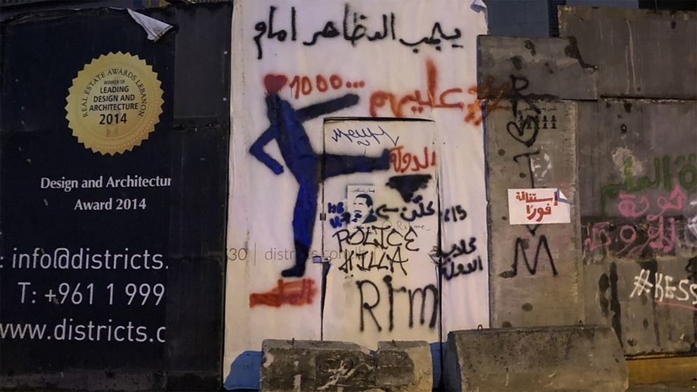 Graffitti i Beirut.