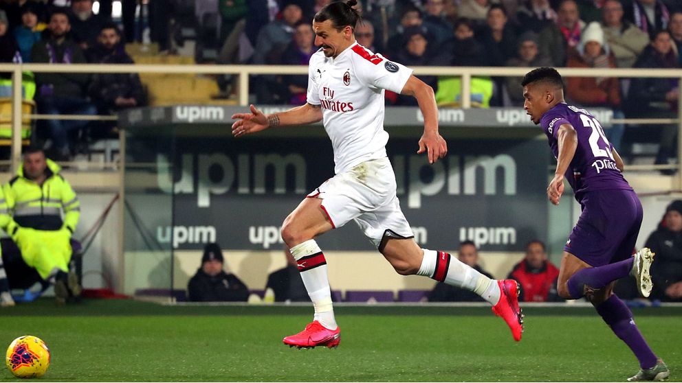 En man mer räckte inte för Zlatan Ibrahimovics Milan mot Estevao Dalberts Fiorentina.