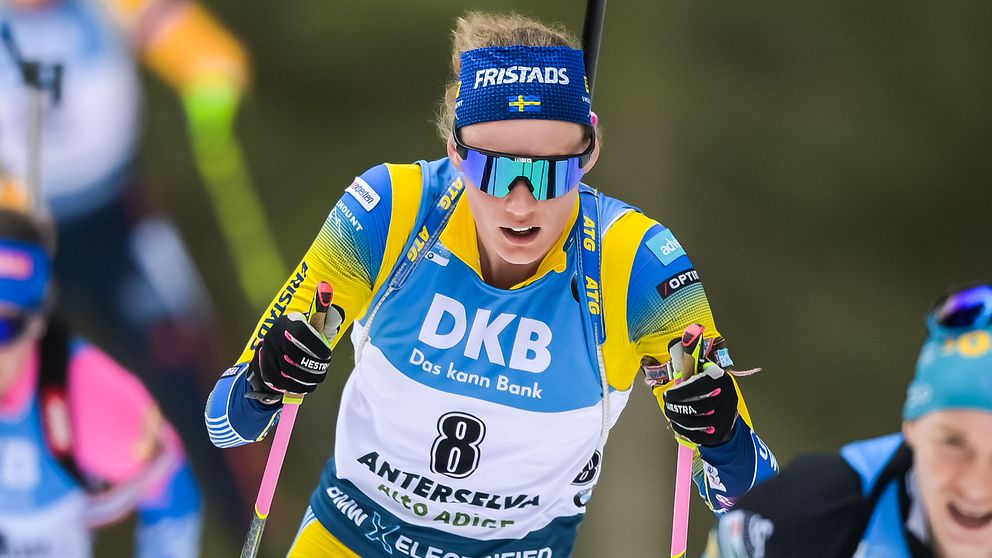 Hanna Öberg under damernas masstart.