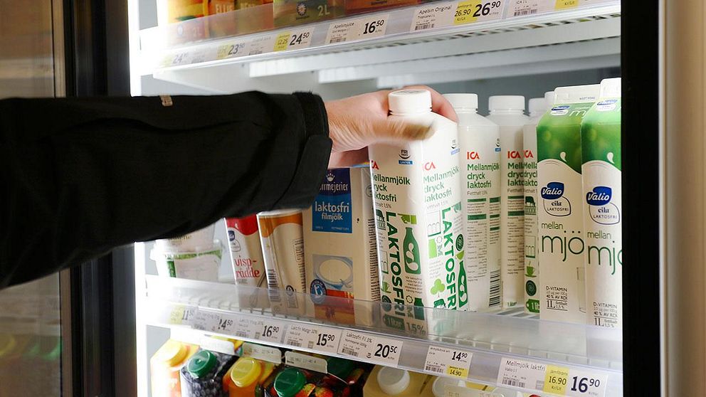 Försäljningen av laktosfria livsmedel ökar mycket.
