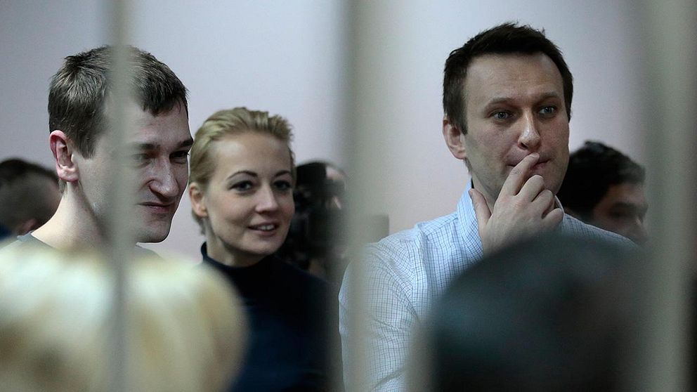Oleg och Aleksej Navalnyj efter domen