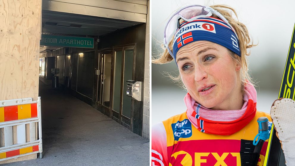 Therese Johaug och Norges hotell under världscuptävlingarna i Lahtis.