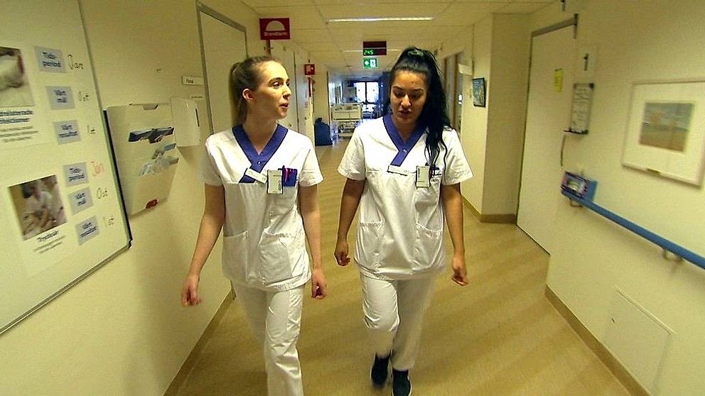 Hör vad sjuksköterskestudenterna Sofia Hugsén och Yessica Besselsen tycker om avskrivningsförslaget.
