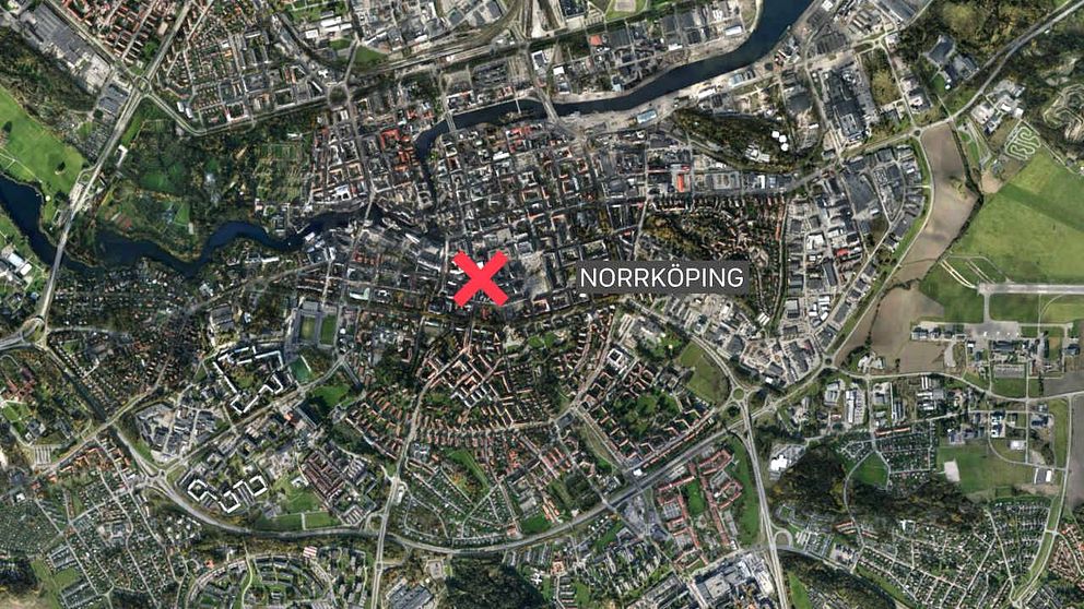 norrköping karta misstänkt explosion