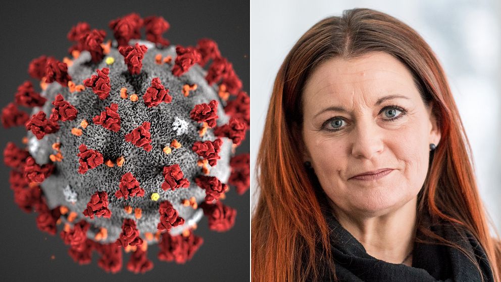 bild på Karina Salomonsson, svart tröja och rött hår.
