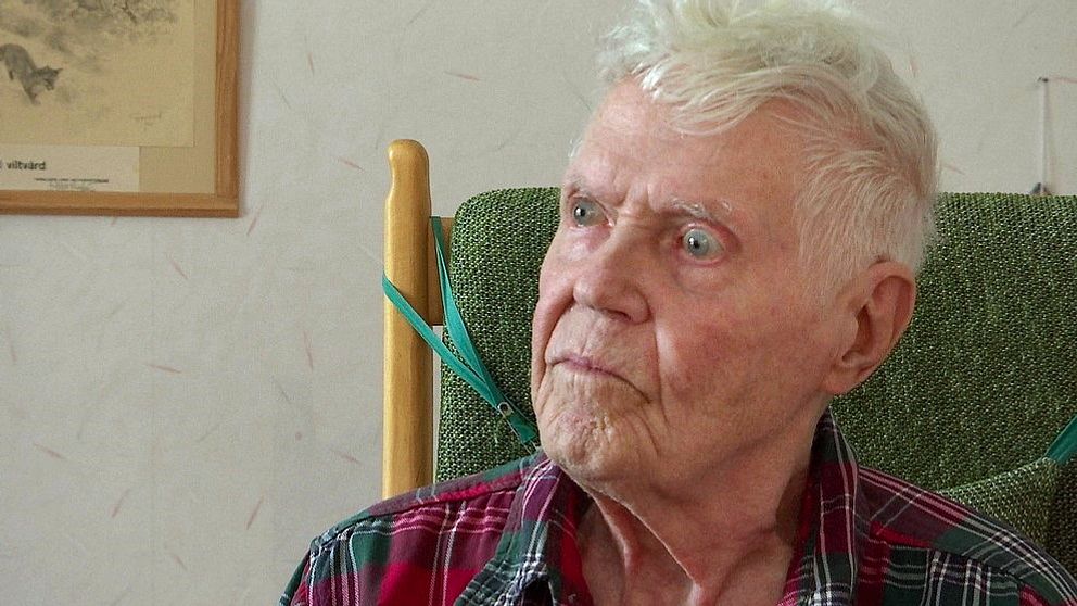Karl Eriksson är 90 år och har bott i området, Finnskoga, i hela sitt liv.