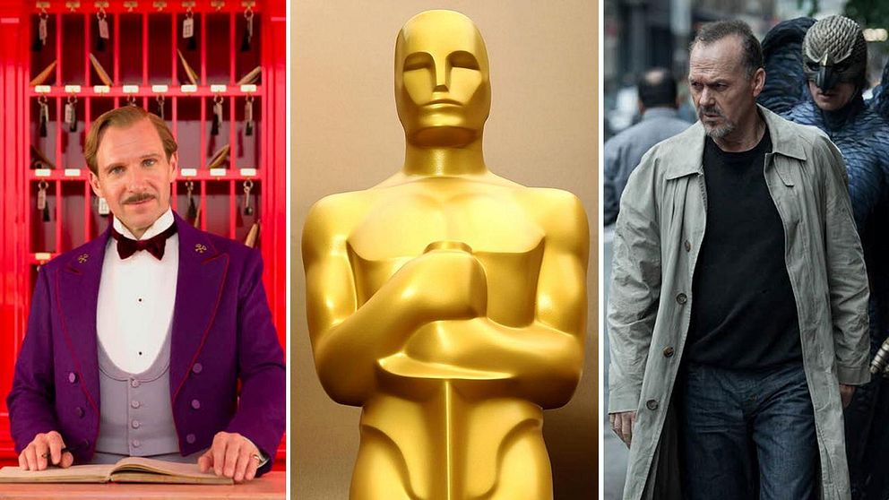 ”The Grand Budapest Hotel” och ”Birdman” har chans på flest Oscars.