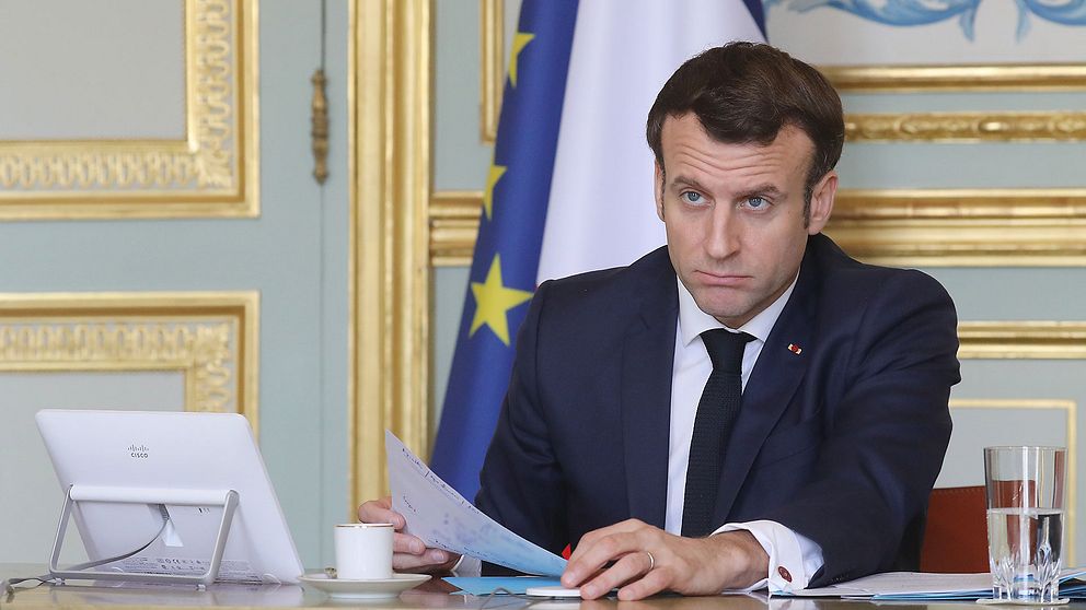 Frankrikes president Emmanuel Macron