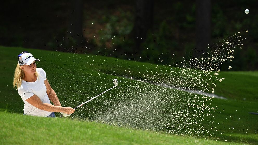 Anna Nordqvist under en tävling i USA i maj 2018. Arkivbild.