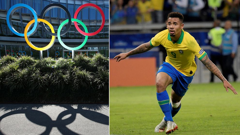 Brasiliens Gabriel Jesus, född 1997, riskerar att missa OS.