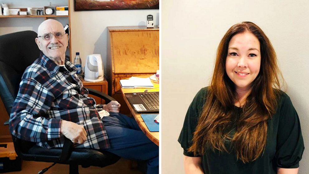 Splitbild. Vänster bildhalva: Foto på Bo Tapper som sitter ned vid ett skrivbord. Höger bildhalva: Porträttfoto på Charlotte Lind.