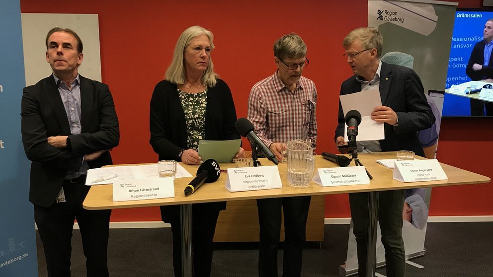 Presskonferens med region Gävleborg.