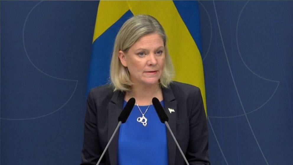 Finansminister Magdalena Andersson (S) presenterar en ny prognos för det ekonomiska läget.