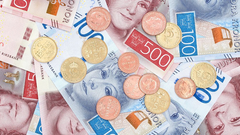 svenska sedlar och mynt sverige pengar kronor krona