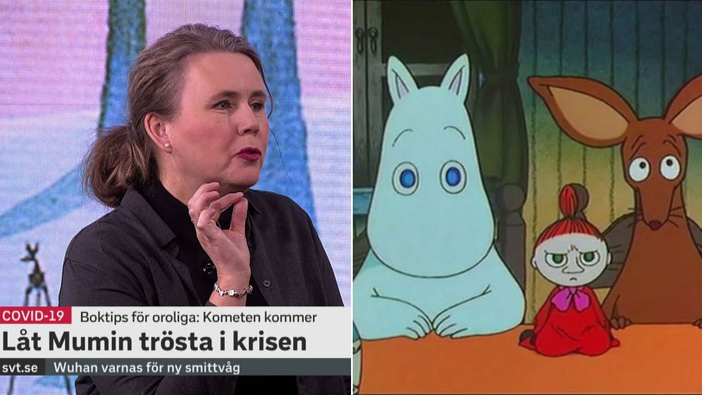 Muminboken ”Kometen kommer” är kanske den främsta tröstromanen i oroliga tider, menar Kulturnyheternas Ulrika Milles.