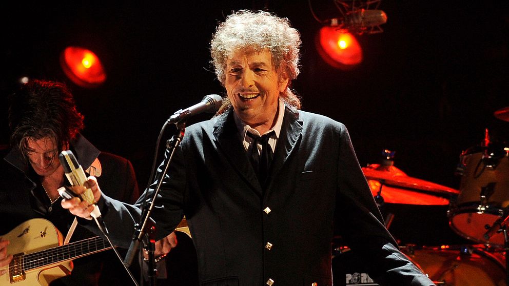 Bob Dylan under en konsert i Los Angeles 2012.