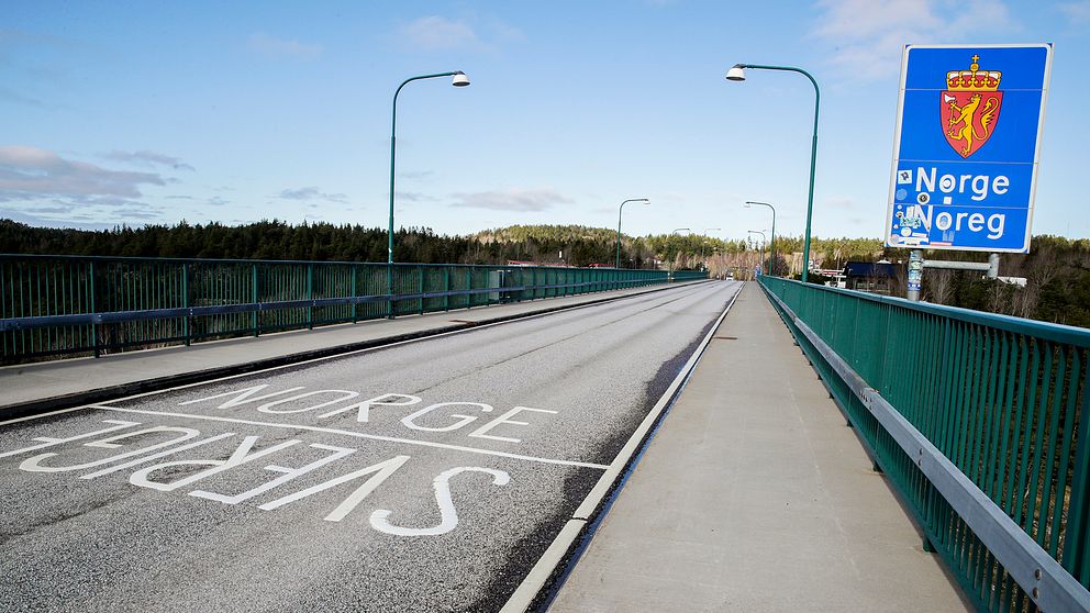 En tom gränsövergång mellan Norge och Sverige. Så verkar dock inte fallet helt ha varit under påskhelgen