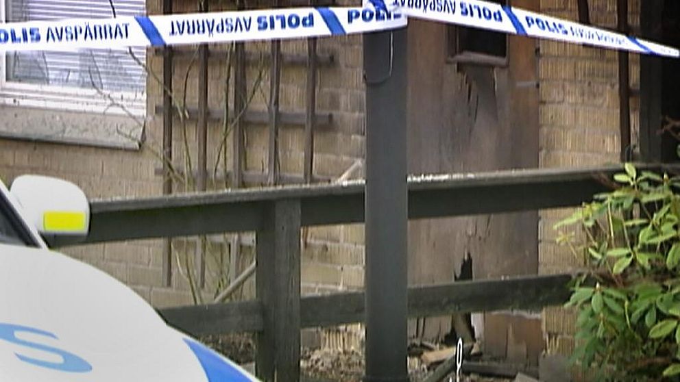 Bild från attentatet mot Barbro Jönsson.