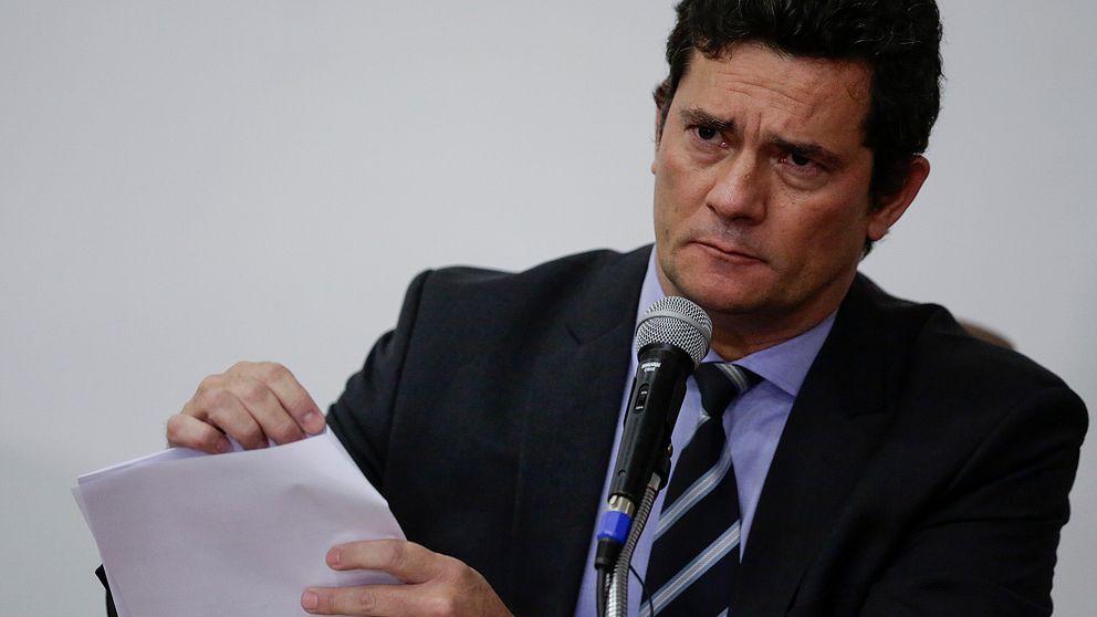 Brasiliens justitieminister Sérgio Moro meddelade att han avgår vid en presskonferens på fredagen.