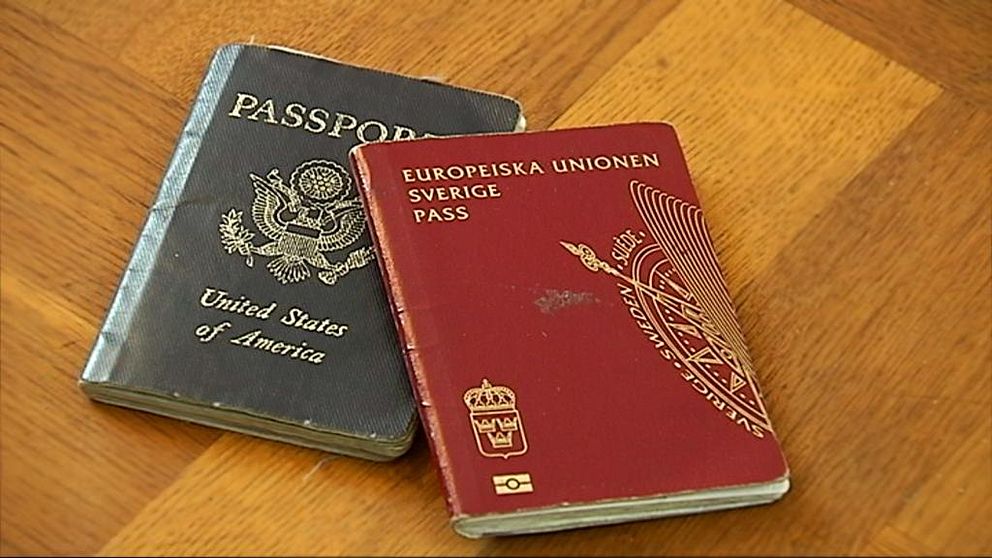 Amerikanskt pass och svenskt pass
