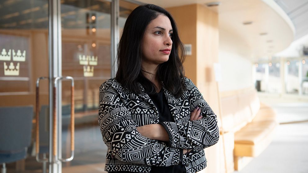 Vänsterpartiets vice partiordförande Nooshi Dadgostar.