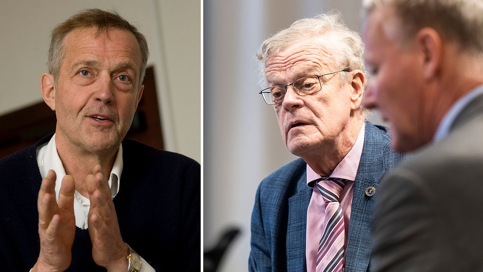 Riksidrottsförbundet och dess ordförande Björn Eriksson (höger) får kritik av idrottsläkaren Bo Berglund (vänster).