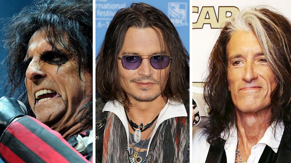 Alice Cooper, Johnny Depp och Joe Perry.
