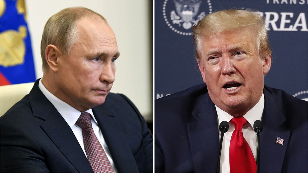 Rysslands president Vladimir Putin och USA:s president Donald Trump.