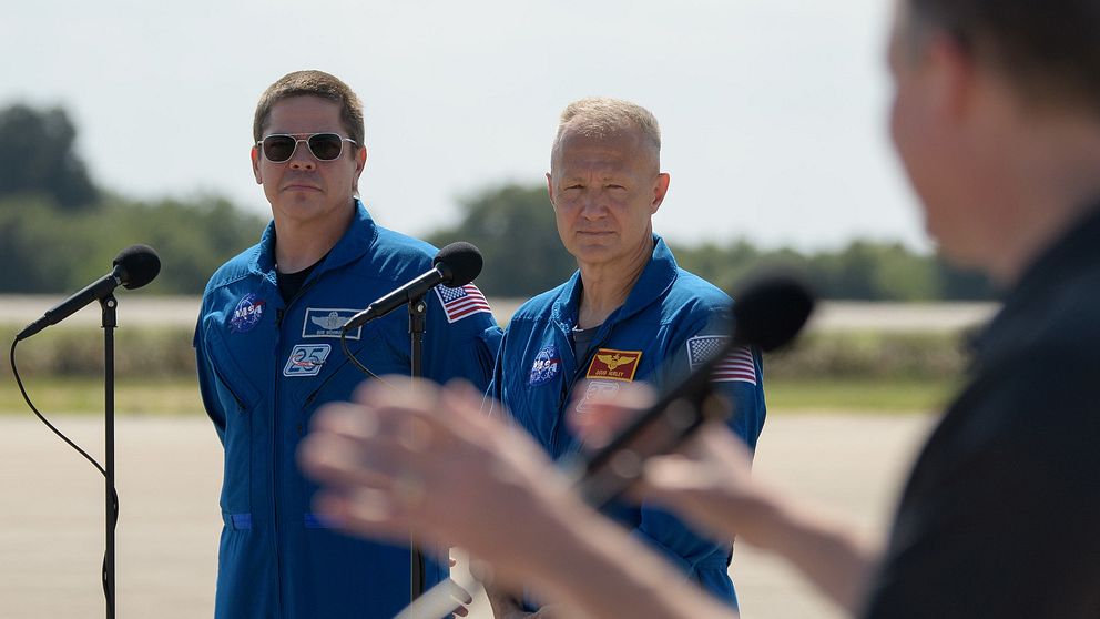 Nasa-astronauterna Robert Behnken och Douglas Hurley.