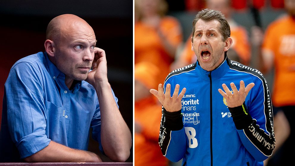 Redbergslids sportchef Henrik Lundström och assisterande tränaren Magnus Wislander, som nu lämnar klubben.