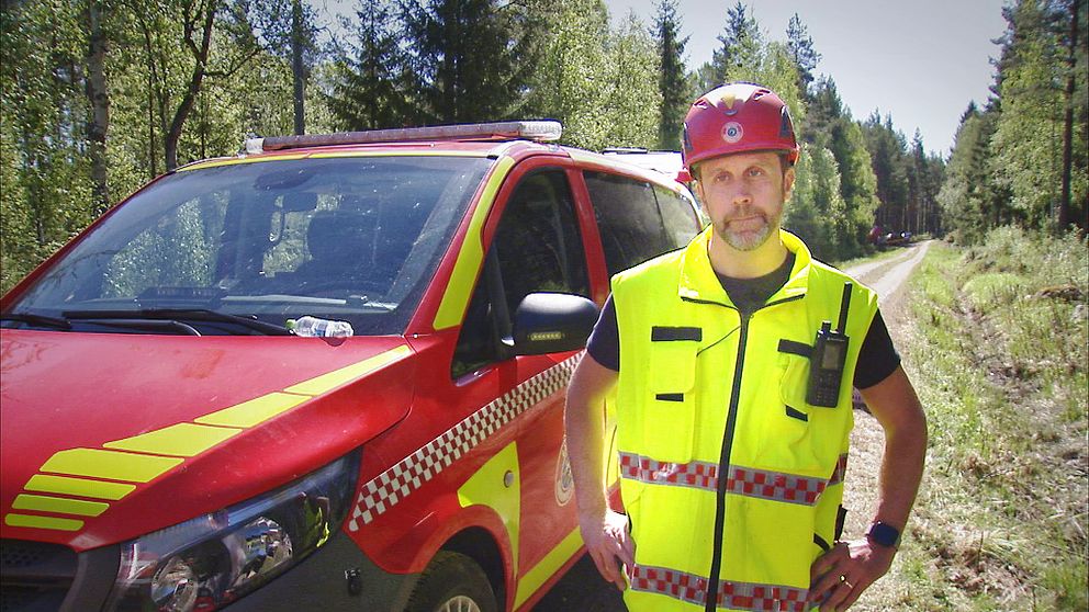 Daniel Holmström, räddningsledare vid Gästrike räddningstjänst.