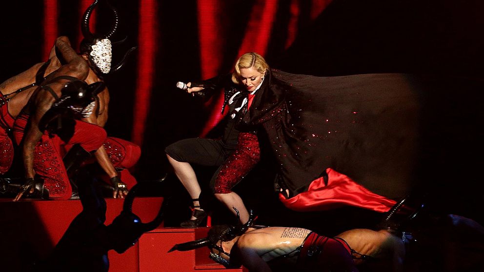 Madonna på Brit Awards 2015.