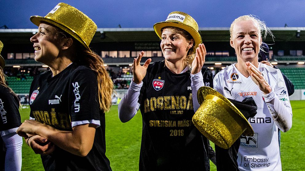 Rosengård firar SM-guldet 2019.