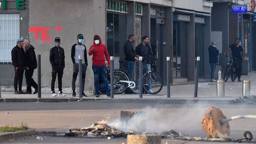 Våldsamma upplopp i franska staden Dijon