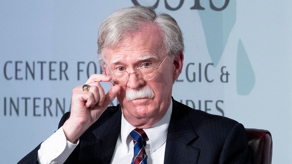 John Bolton under ett framträdande.