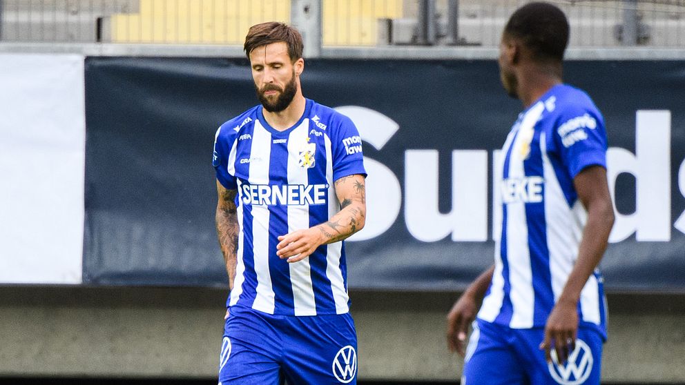 IFK Göteborgs Mattias Bjärsmyr deppar efter 0-1 under fotbollsmatchen i Allsvenskan mellan IFK Göteborg och Mjällby den 22 juni 2020 i Göteborg.