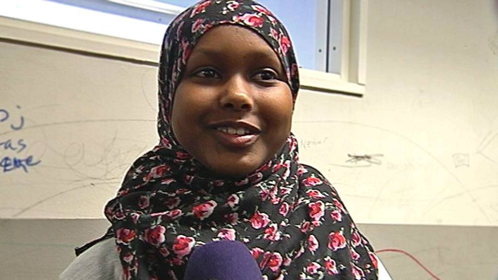 Shahda Musse, elev på Sjumilaskolan