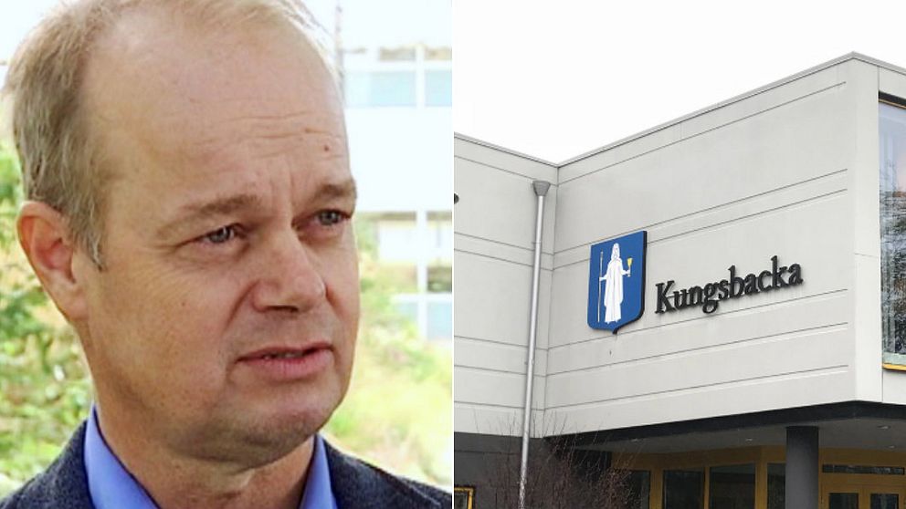 Hans Forsberg och kommunhuset i Kungsbacka