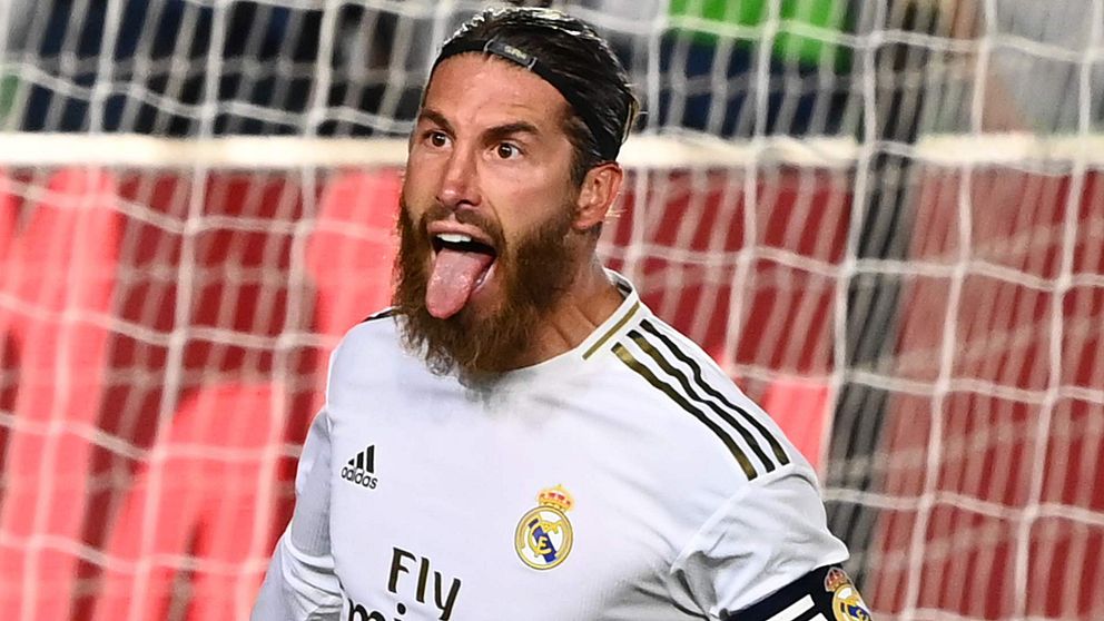 Sergio Ramos avgjorde matchen för Real Madrid.